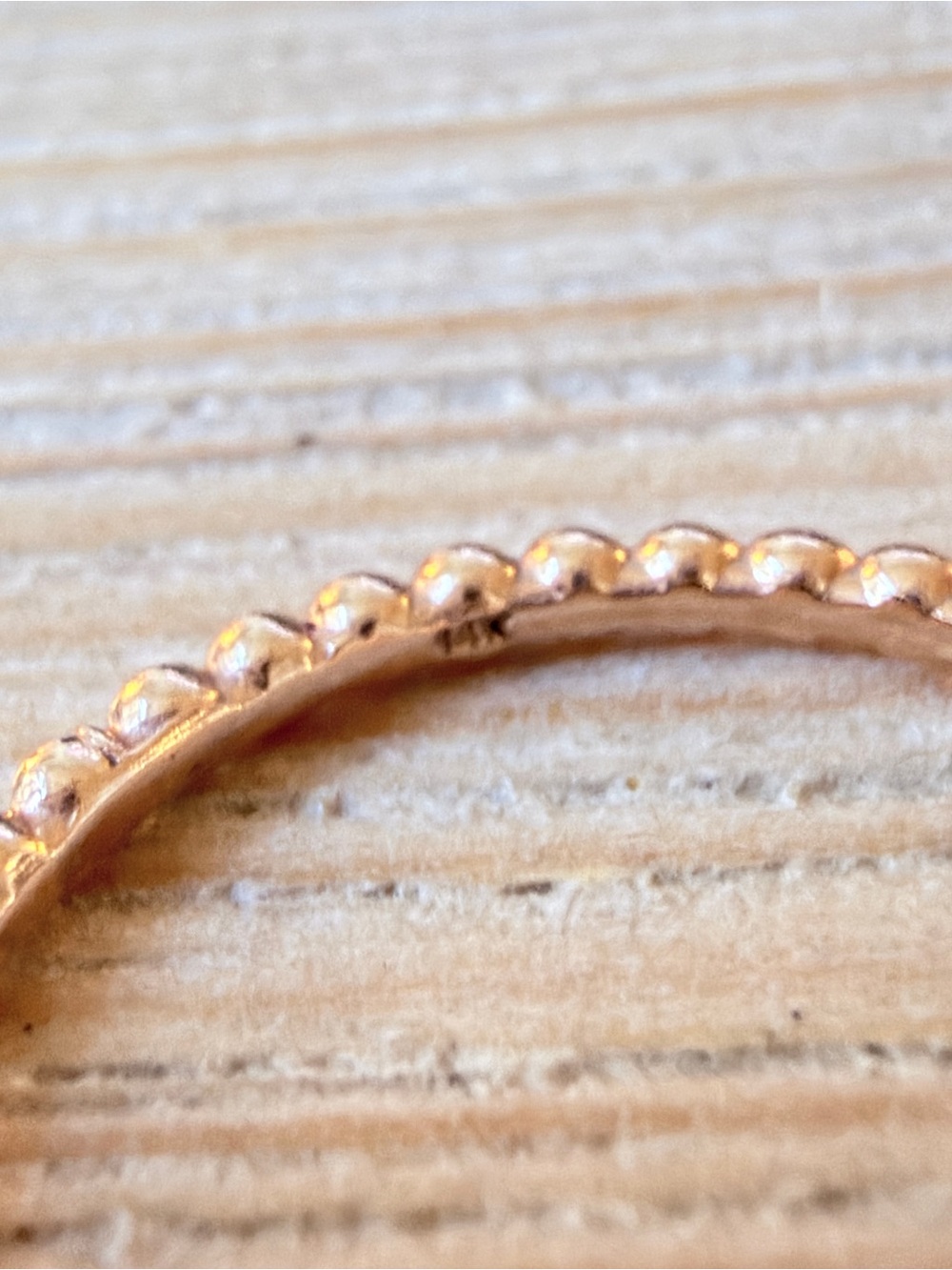 Ring Concierge 14K Rose Gold Beaded Gold Ring - US 6.5 - Picture 3 of 4